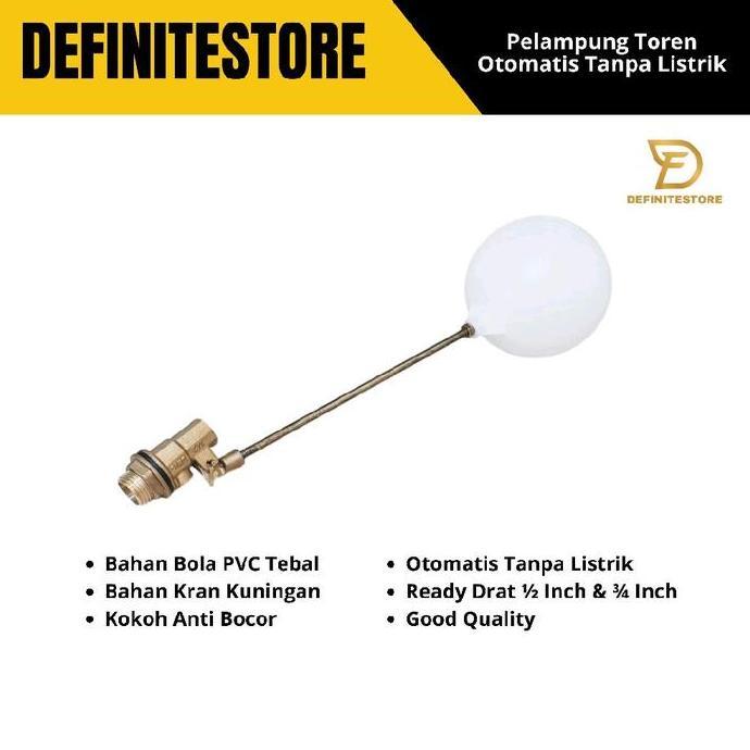 Pelampung Tandon Air Pelampung Toren Pelampung Otomatis Pelampung Air Tiang Kuningan Pelampung Bola 