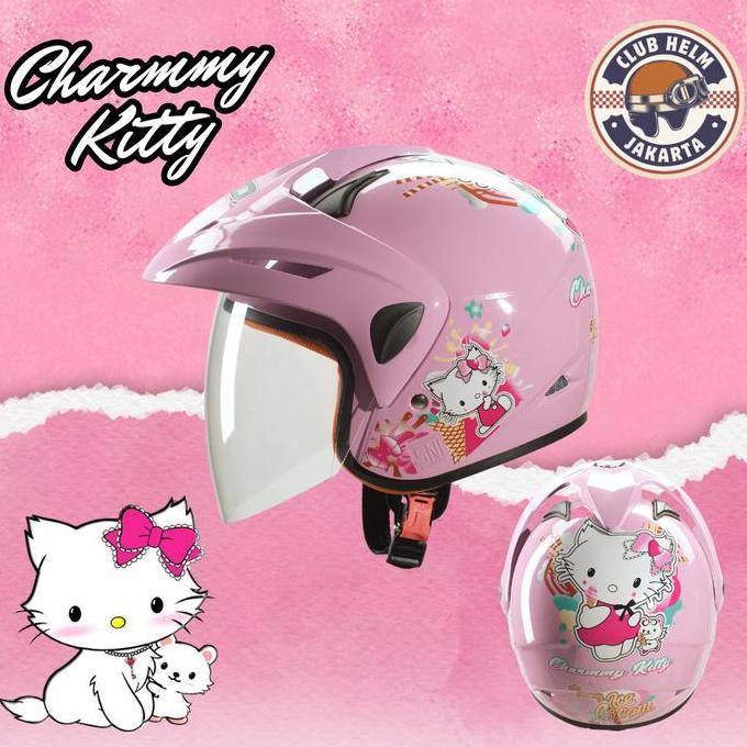 Helm Anak Perempuan Cewe Karakter Charmmy Kitty