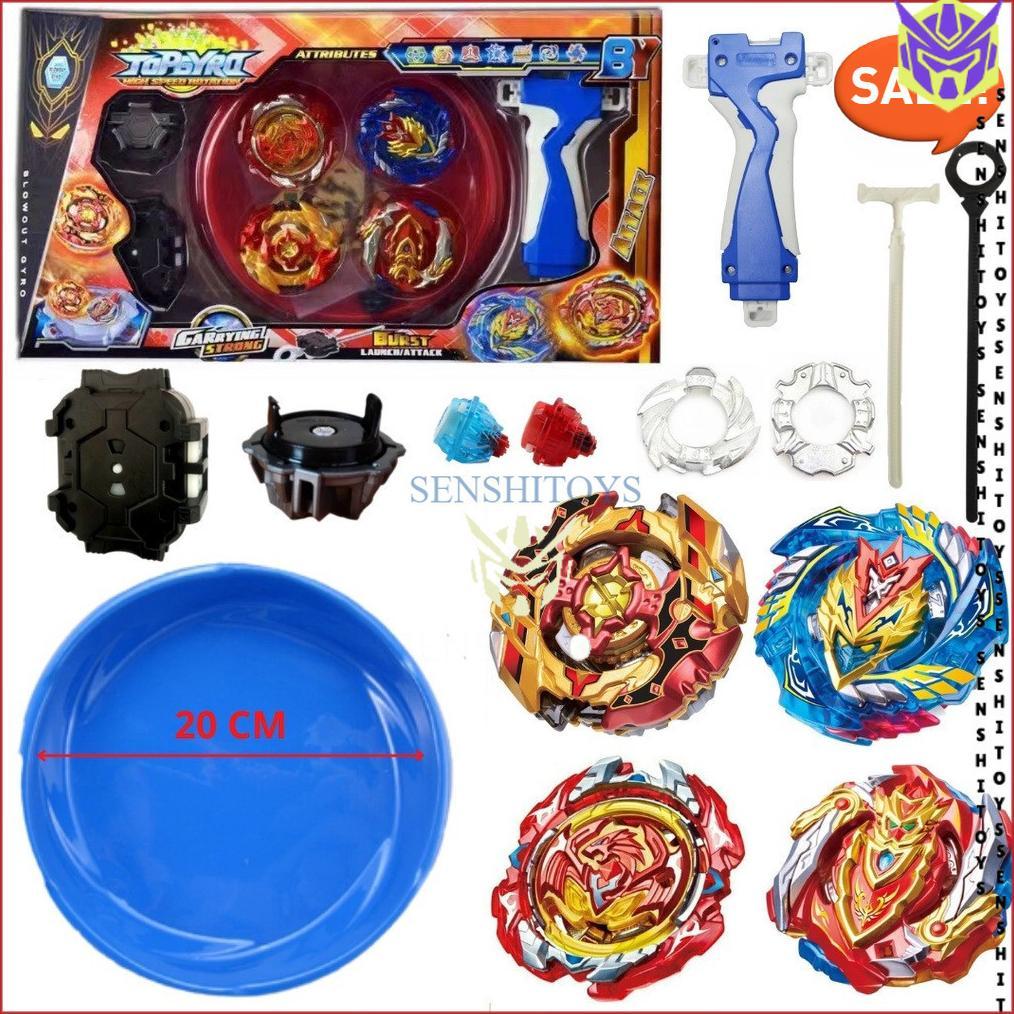 Mainan Gangsing Beyblade 4PCS Set Gasing Plastik