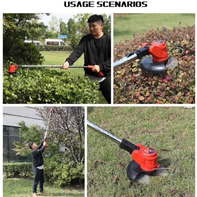 Mesin Potong Rumput 12V/24V/48V Cordless Lawn Mower Alat Potong Rumput