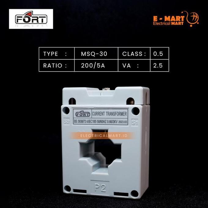 FORT CT Current Transformer 200/5 MSQ-30 200A