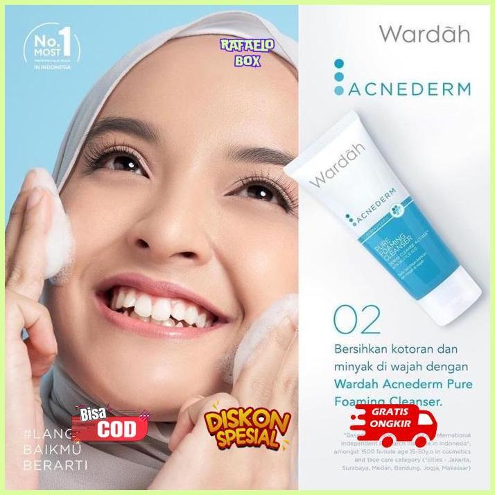 TR24 WARDAH Acnederm Series Indonesia / Facial Wash Face Scrub Micellar Water Essence Toner Mist Ser