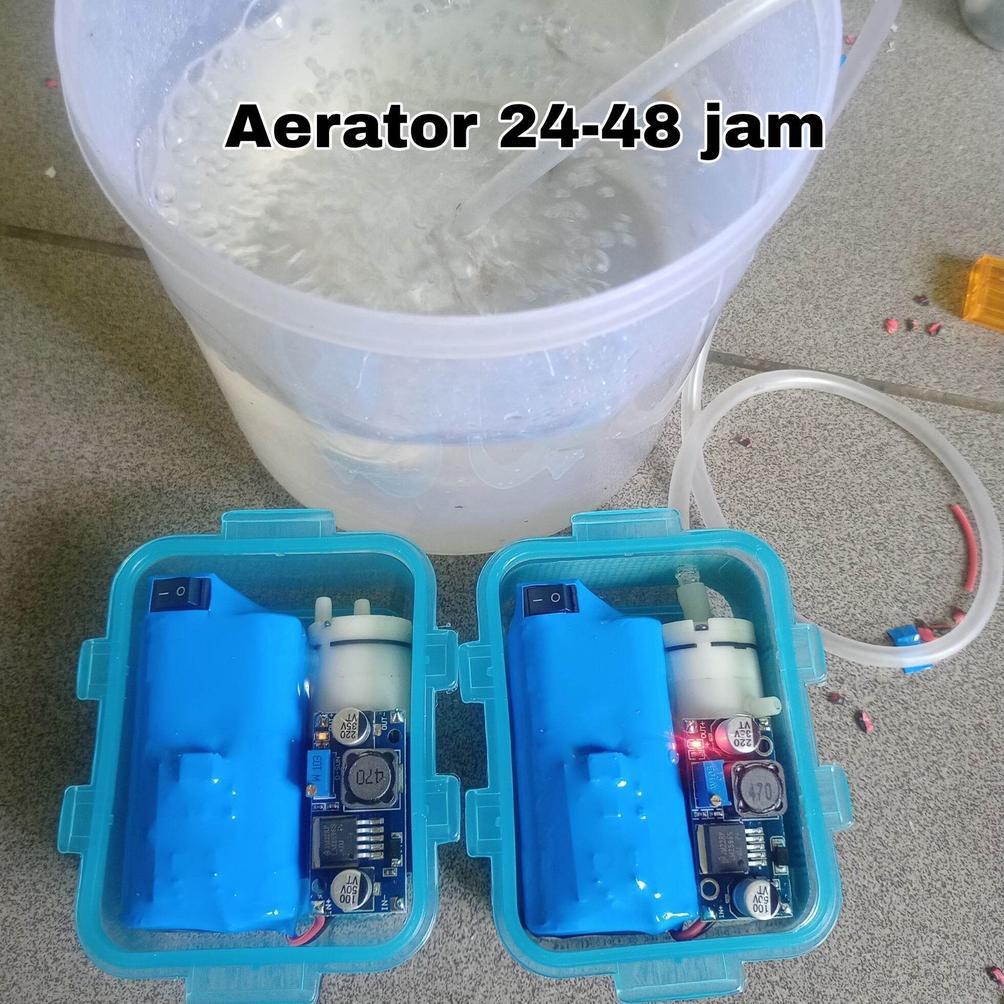 Aerator Charger Box Anti Air Tahan 48 jam Untuk Udang Hidup | Aerator Untuk Mancing