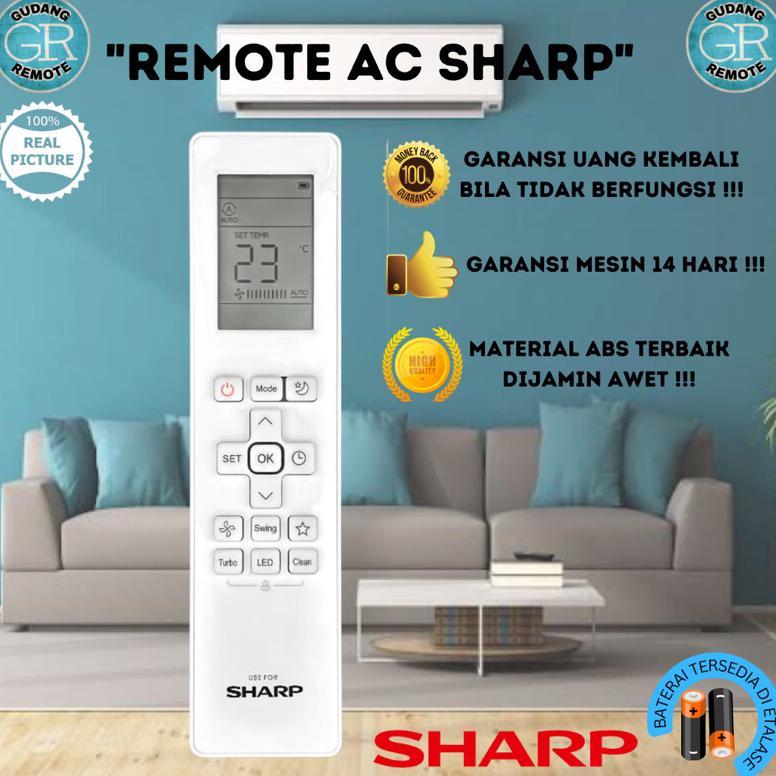 Remote AC Sharp RG10B(G)/BGEF / Remot AC Sharp Seri ZCY & ZCYN AH-A5ZCY AH-A7ZCY AH-A9ZCY