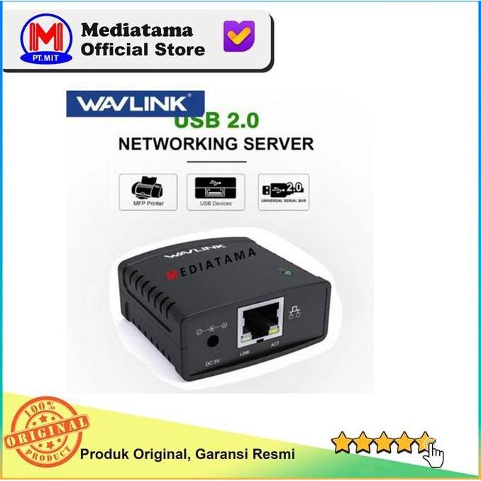 Print Server USB Wavlink 100Mbps Ethernet to USB Sharing Printer