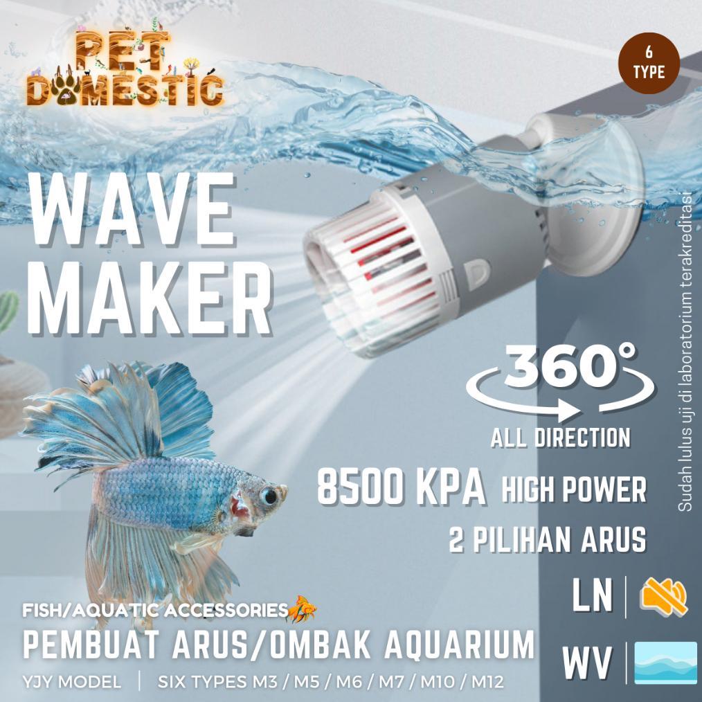Wave Maker Pembuat Ombak Gelombang Mesin Arus Wafe Air Kolam Aquarium Akuarium Aquascape Pompa Wavem
