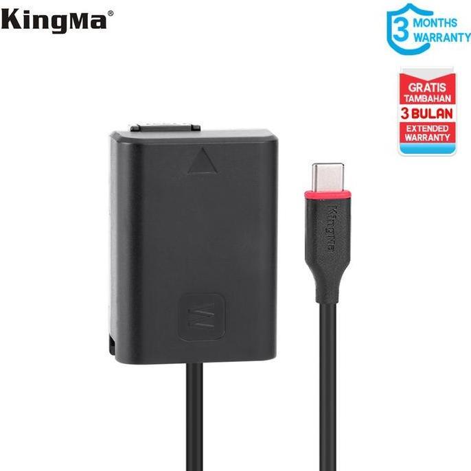 KINGMA Type C USB Dummy Battery for Sony NP-FW50 Power Bank Adapter