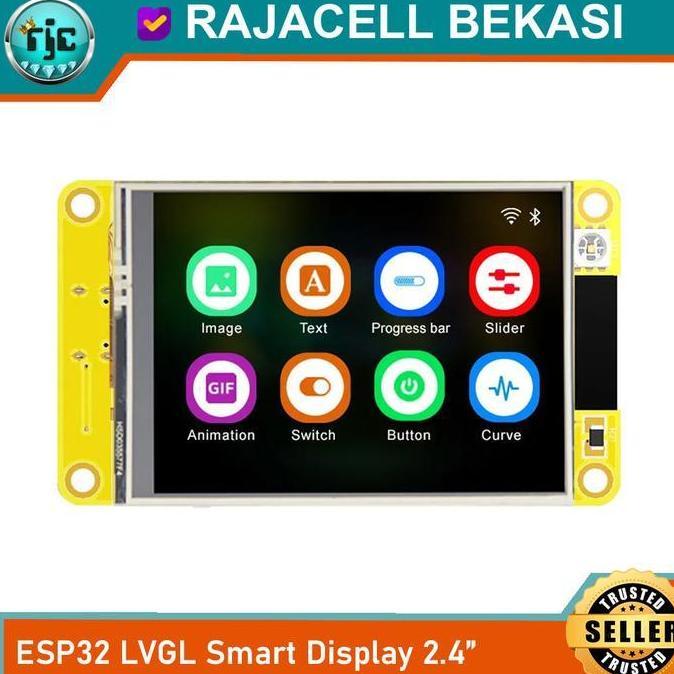 ESP32 Arduinoo LVGL Smart Display 2.4" TFT LCD 240*320px Touch Wifi Bluetooth Development Board