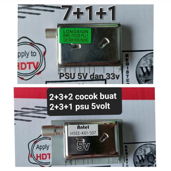 tuner canel siaran tv 11 6 2 2 3 1 5 7 1 1 2 11 p pin kaki 5v 9v 12v