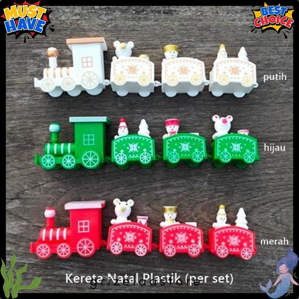 Diskon Up To 70% Natl-400 : Mainan Kereta Natal Plastik / Hiasan Lonceng Natal Plastik / Hiasan Poho