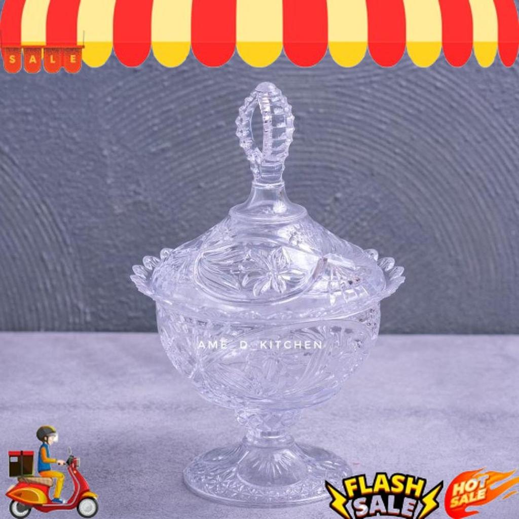 Gratis Ongkir Toples Bijian Kristal Mika Small (Kecil ) Tkk 1099 Golden Sunkist