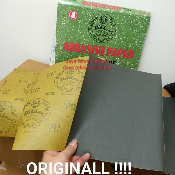 amplas nikken eceran / amplas nikken waterproof Japan ORIGINAL nikken abrasive paper