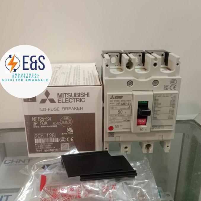 Promo MCCB BREAKER MITSUBISHI NF125-SV 3P 50A 80A 100A 125A / NF125 SV COD