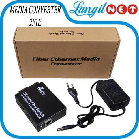 HSAIRPO CM2F1E POE MEDIA CONVERTER 2 FIBER 1 ETHERNET 10/100 SC