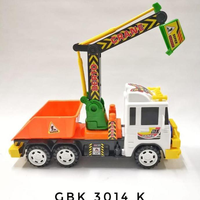 MAINAN ANAK MOBIL TRUK KONSTRUKSI DUMP TRUCK EKSAVATOR GBK 3014 K