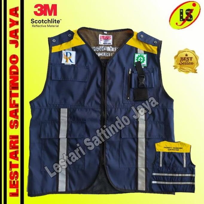ROMPI SAFETY PUPR /ROMPI SAFETY PU TERBARU / NAVY KUNING Promo Premium