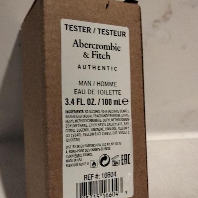 New- Parfum Abercrombie & Fitch Authentic Man 100ml EDT - Original Perfume