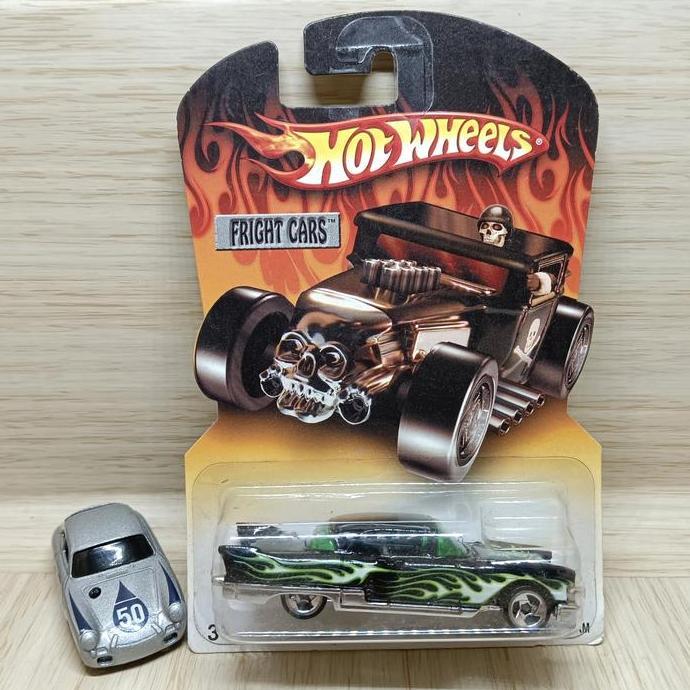 hot wheels 57 cadillac eldorado brougham hijau flame
