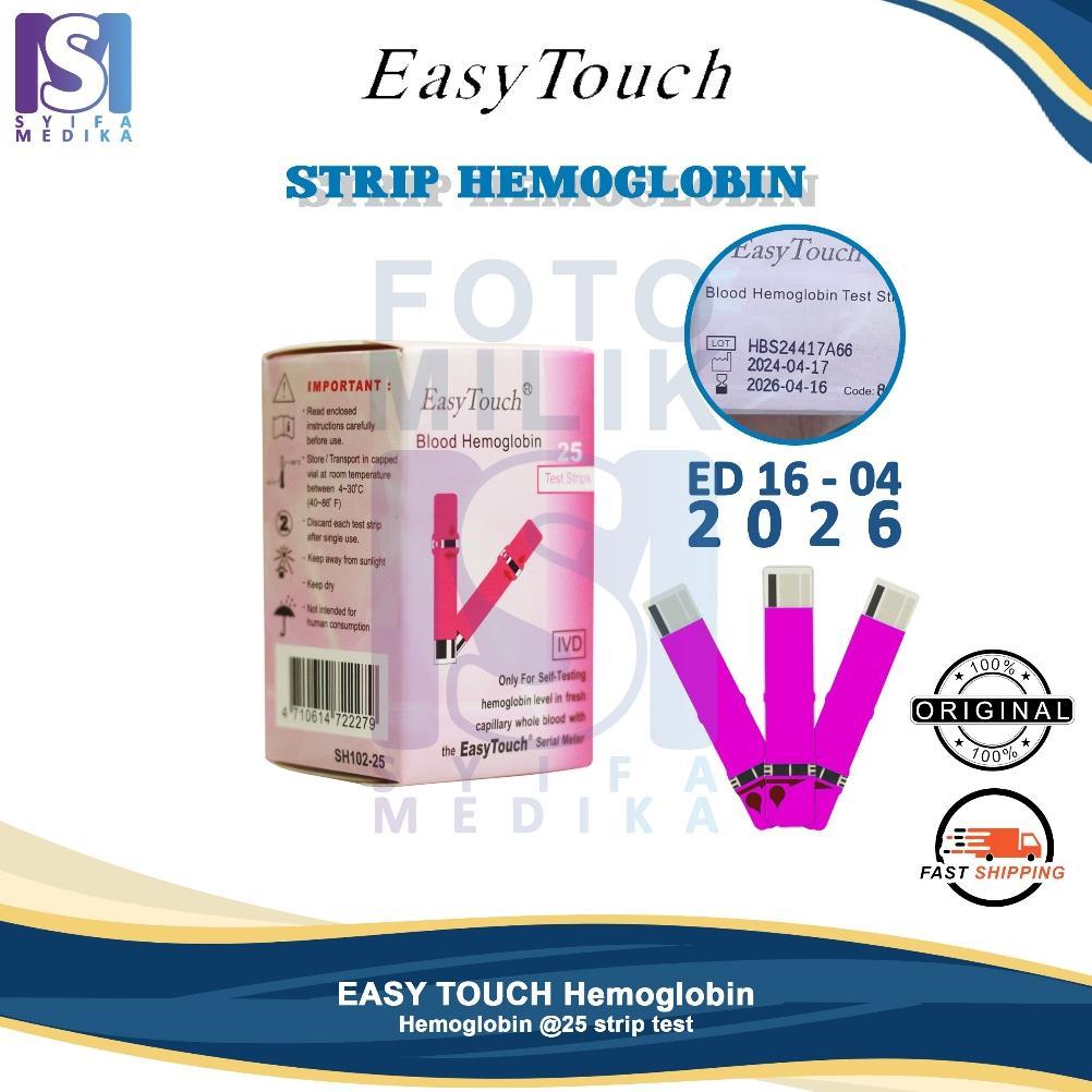 EASY TOUCH Strip Hemoglobin / Hemoglobin EASY TOUCH , Strip ET Hemoglobin 25 Test