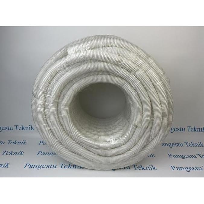 Flexibel Listrik 25mm / Selang Pipa Listrik / Corugated Pipa Putih Rol