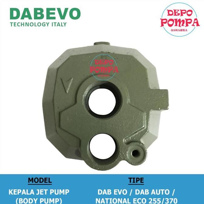 Kepala Jet Pump / Body Pump Pompa Jet Pump Dabevo National 255/370 Best Quality