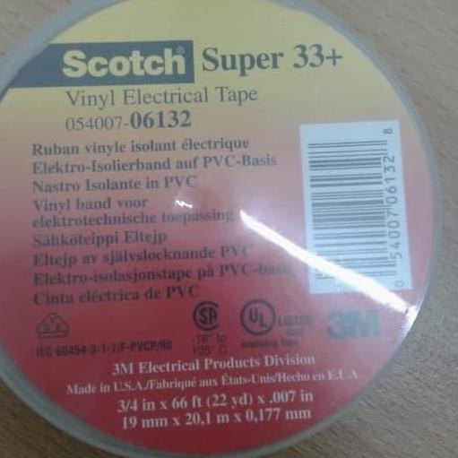 Isolasi 3M Scoth 33+ 100% / Isolasi 3 M