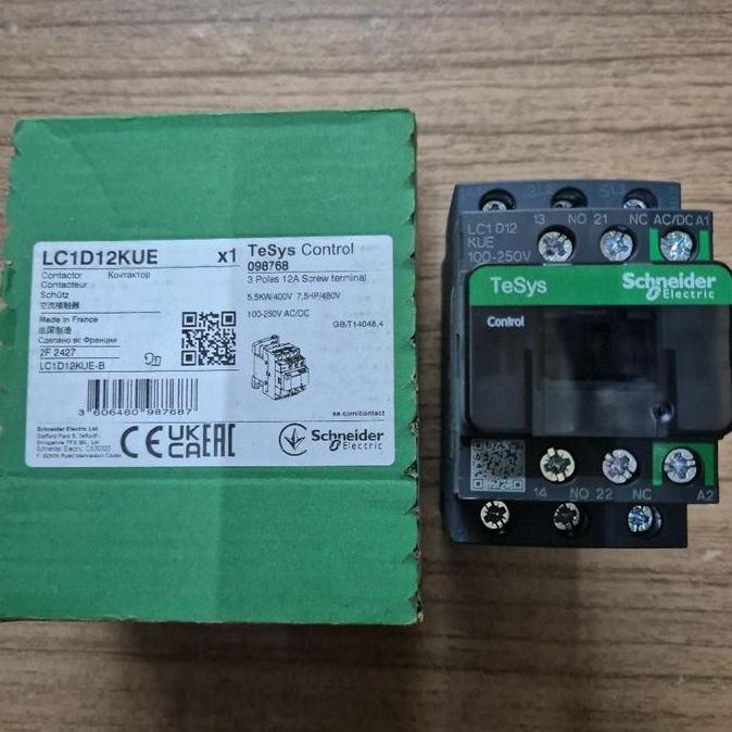 Kontaktor Schneider LC1D12KUE 100-250V AC/DC