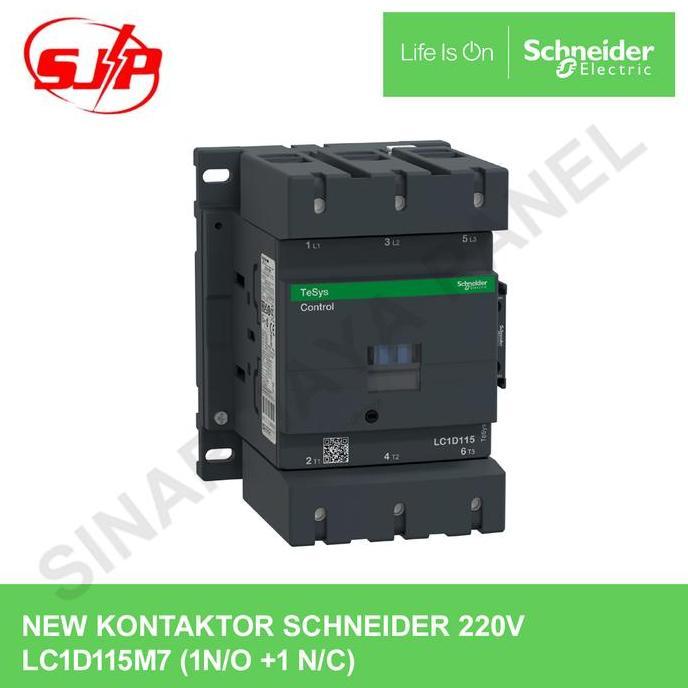 KONTAKTOR CONTACTOR SCHNEIDER LC1D115M7 LC1D115 220V NEW