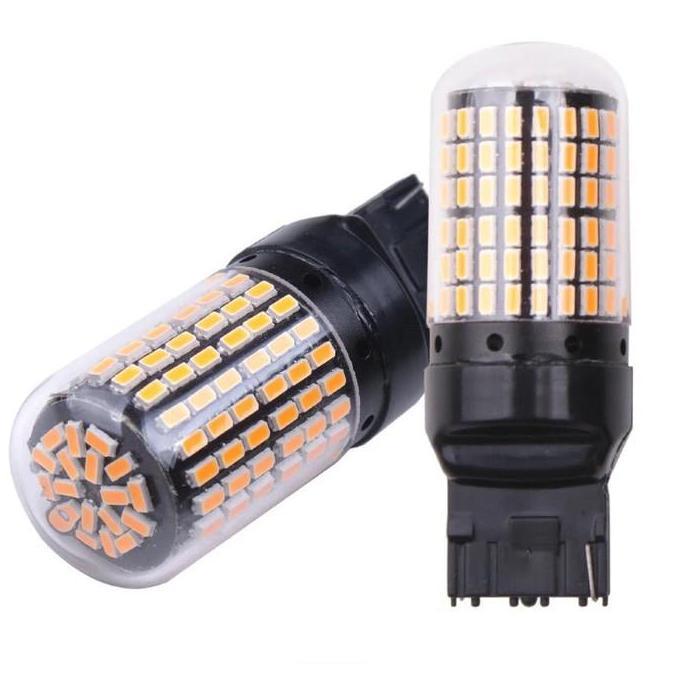 LUXIMOS LED T20 NL-1 144 LEDSEIN SEN KUNING MOBIL 1 SET Tipe T20 Cocok untuk Sein Mobil Honda BRV HR