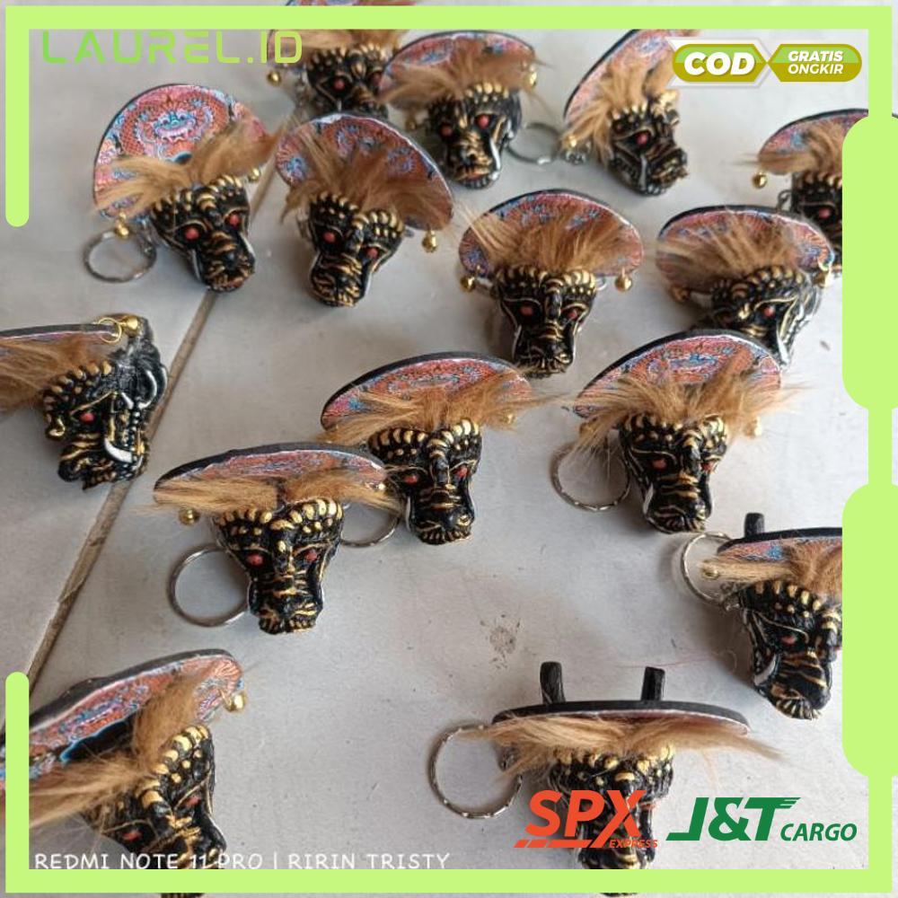 Berkualitas Gantungan Kunci Barongan Resin Miniatur Unik - RO30-1511 2025 COD Termurah Terlaris Berk