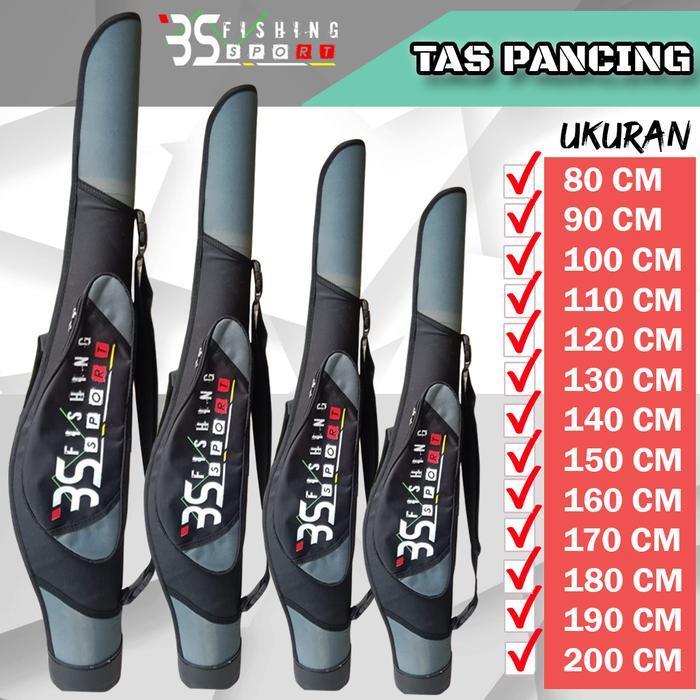 Tas Pancing Ukuran 80Cm - 200Cm Fiber + Mangkok Tahan Air Berkulitas Terlengkap Joran Tegek Terlaris