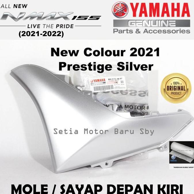TERMURAH - Mole Sayap Depan Prestige Silver Kiri All New Nmax N Max 2021 Asli Yamaha