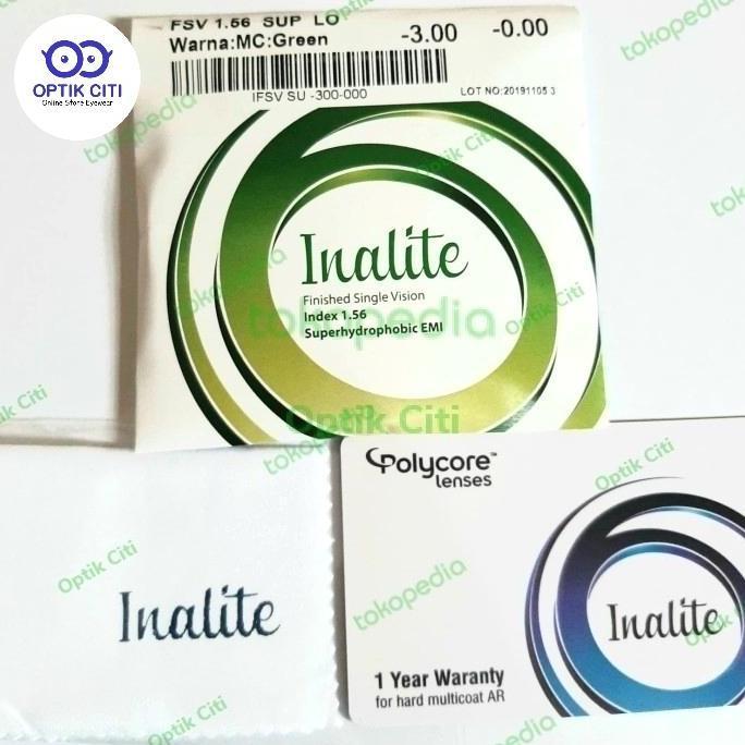 Lensa kacamata minus Polycore inalite FSV 1.56 Superhydrophobic