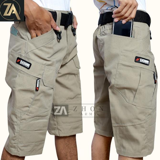 ZHON ARMY - GROSIR CELANA PENDEK TACTICAL BLACKHAWK PDL CARGO POLISI MILITARY Shorts Pria