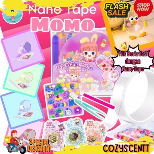 Original Nano Double Sided Tape Transparan/Nano Tape Pembuat Balon Squishy Diy Double Tape Super Kua