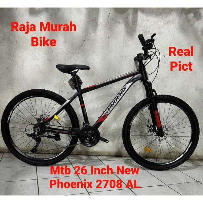 Sepeda Gunung Mtb 26 Inch New Phoenix 2708 Al Sepeda Gunung 26 Inch New Phoenix Np-2708 Al Farme All