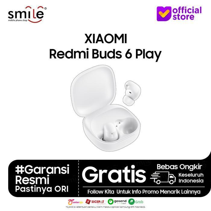 Xiaomi Redmi Buds 6 Play - Garansi Resmi Pt. Xiaomi Indonesia New Best Quality 100% Original