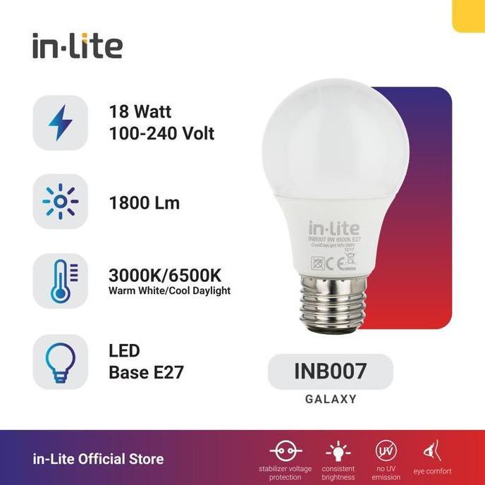 New- Lampu Led Inlite 18 Watt / 18 Watt Led Inside ORIGINAL