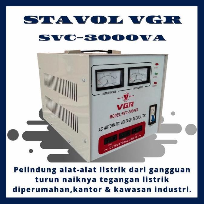 Stavolt Vgr Svc-3000Va - Stabilizer Listrik 3000Watt