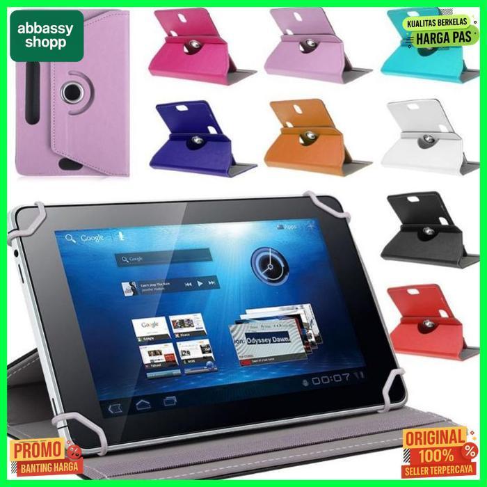 Murah Olike Edu Tab Tablet Edutab E1 8 Inch Inci Rotary Case Leather Flip Casing Book Cover Kesing