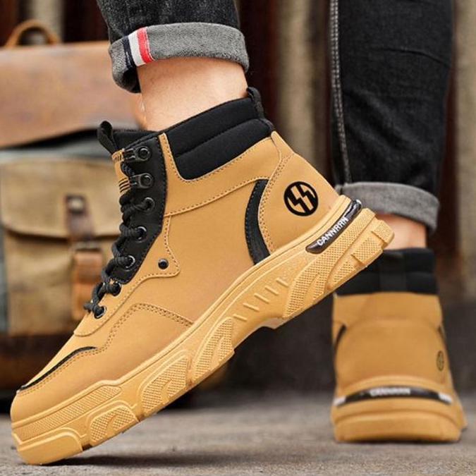 TBIG CAVERN Sepatu Boot Pria Ankle Boot Import Kerja Santai Sepatu Pria