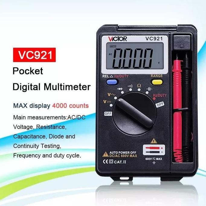 VC921 DMM Autorange Pocket Mini Multimeter Digital AVO meter tester [terbaik]