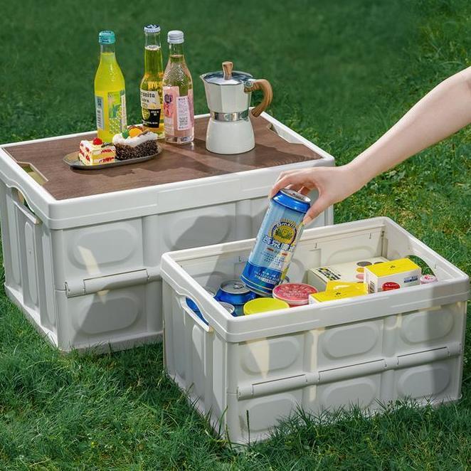 3Els Storage Box Kotak Penyimpanan Camping Lipat Bagasi Mobil Box