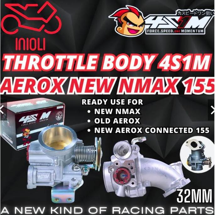 THROTTLE BODY TB 4S1M AEROX 155 NEW NMAX AEROX CONNECTED VVA 155 OLD AEROX B65 B8R NEW N-MAX N MAX 3