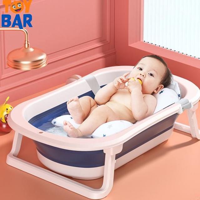 Bak Mandi Bayi Portable Bak Mandi Lipat Bak Mandi Bayi Thermometer