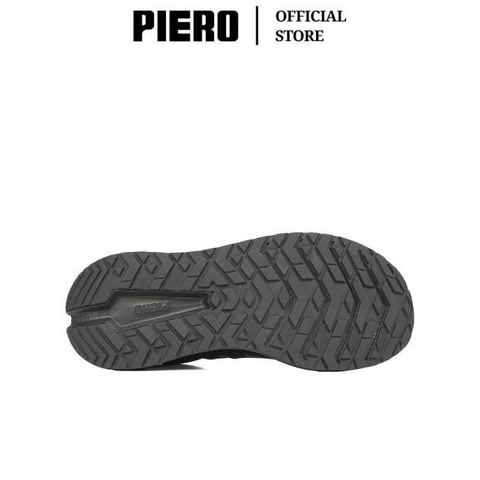 Piero Sepatu Sneakers Pria Jogger 24 Alpha Black/Black/Black Pie1000449