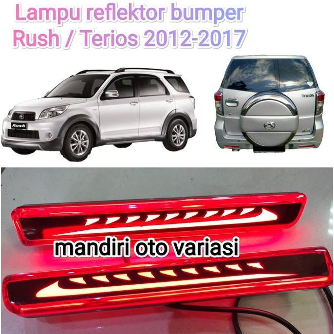 Lampu LED bumper mobil Rush/Terios 2012-2017 lampu reflektor bemper
