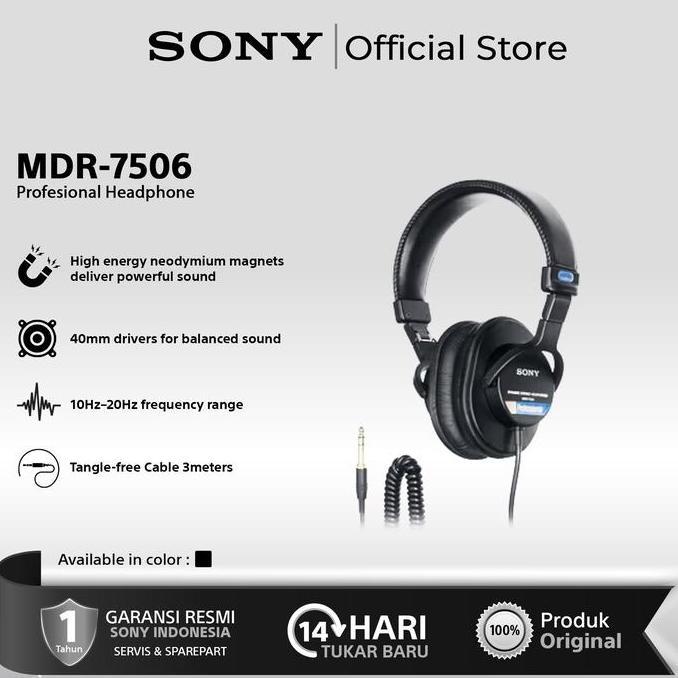 Sony Mdr 7506 Headphone Profesional / Sony Mdr-7506 / Sony 7056