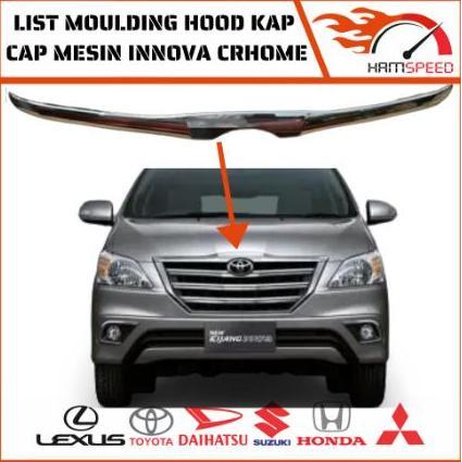 Lis Kap Mesin Grand Innova 2012 - 2015 / Hood Moulding Innova