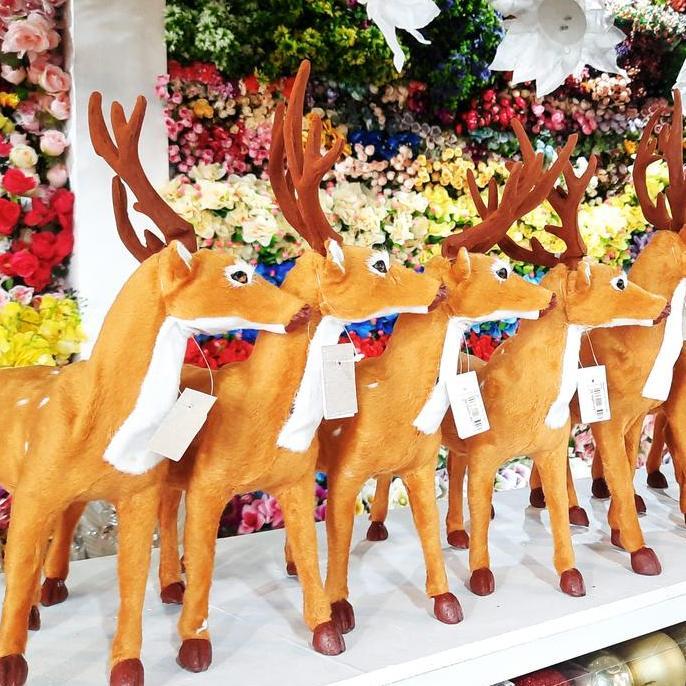 ] Ornamen Natal | Boneka Rusa Natal | Pajangan Natal Rusa 30CM